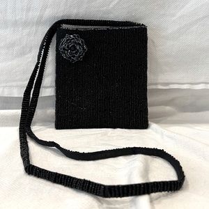 Black silver crossbody bag.